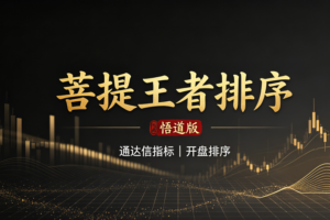 通达信《菩提王者竞价》悟道版,早盘竞价排序,不可回测历史!源码开放永久使用!
